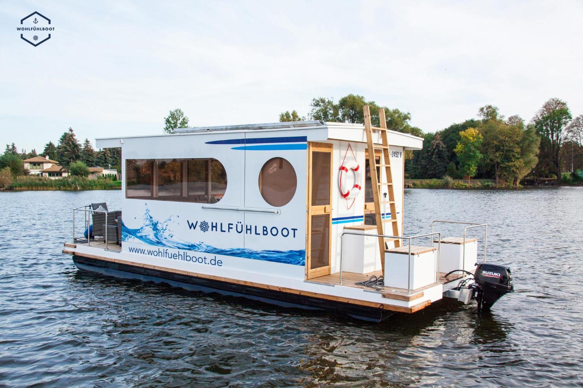 Wohlfuehlboot Hausboot - Festlieger Im Hafen Bad Saarow - Wc An Bord, Dusche An Land Hotel Ngoại thất bức ảnh